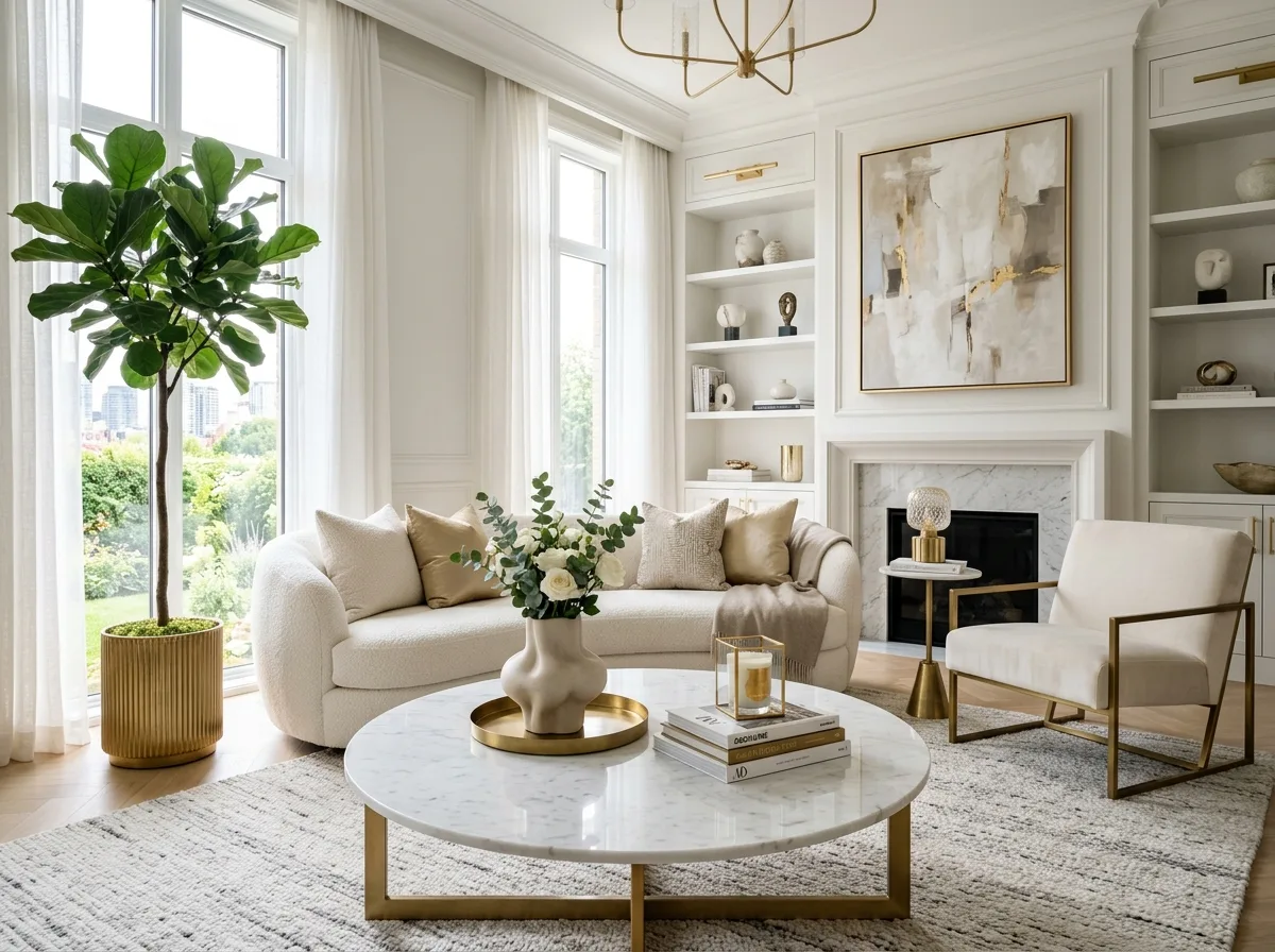 Modern Luxury Marble Coffee Table for 10 round coffee table ideas for a stylish living room